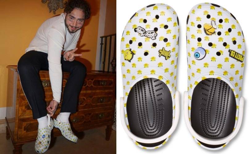 post malone's crocs