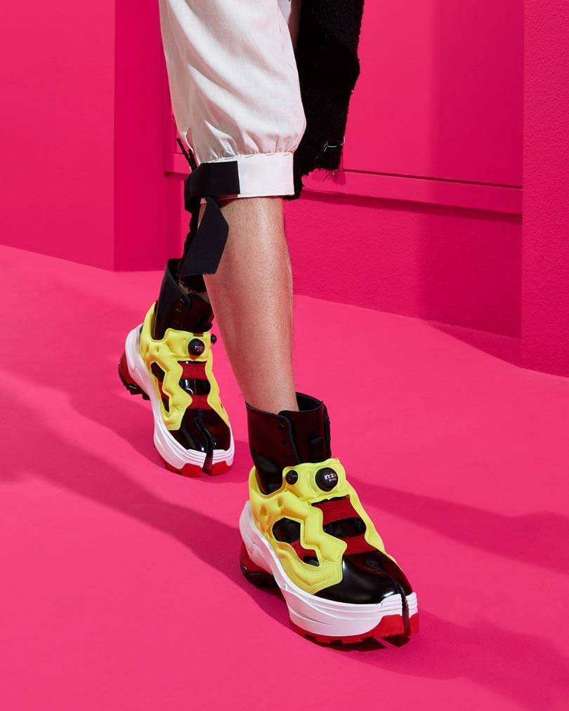 maison margiela x reebok collaboration shoes