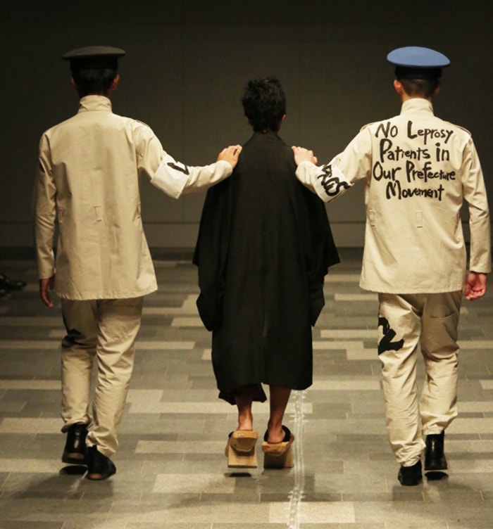 Former leper takes to Tokyo runway to fight stigma Former leper takes to Tokyo runway to fight stigma